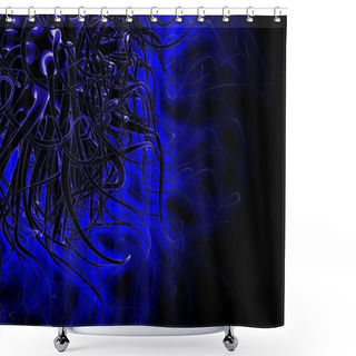 Personality  Fractal Shower Curtains