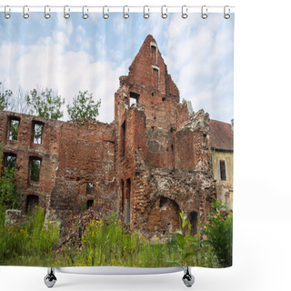 Personality  Ruins Of Old Prussian Insterburg Castle, Chernyahovsk, Kaliningr Shower Curtains
