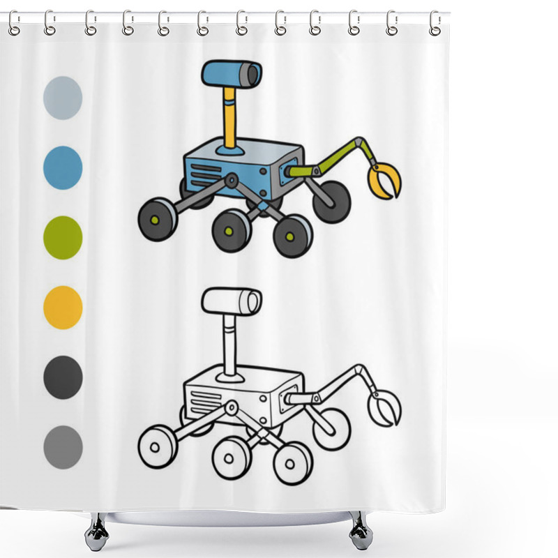 Personality  Coloring book, Rover shower curtains