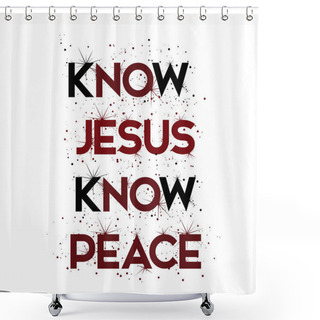 Personality  Gospel Verses, Christian Poster, Inspirational Quote, Scripture Print  Shower Curtains