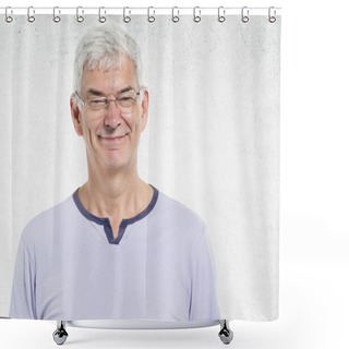 Personality  Old Man Portrait Shower Curtains