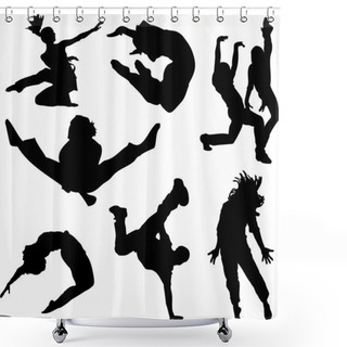 Personality  Dance Shower Curtains