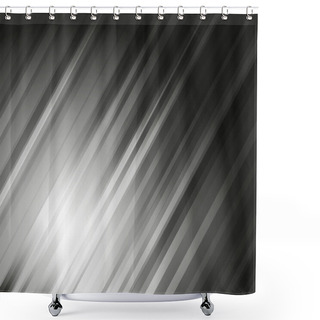 Personality  Grayscale Background From Diagonal Lines Shower Curtains