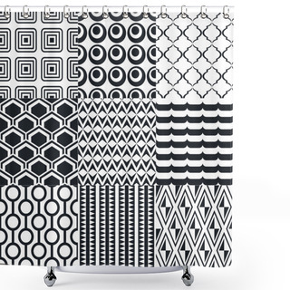 Personality  Set Of Elegant Patterns Shower Curtains