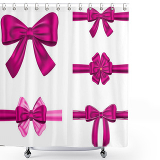 Personality  Violet Gift Ribbon Set Shower Curtains