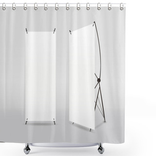 Personality  Blank Roll-up Banners Template Shower Curtains