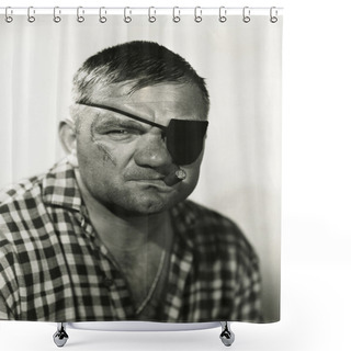 Personality  Tough Guy Shower Curtains