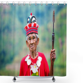 Personality  The Village Of Batad, Philippines March 3, 2015. Close-up Portra Shower Curtains