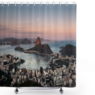Personality  Rio De Janeiro Skyline Shower Curtains