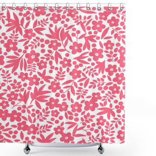 Personality  Flower Illustration Pattern Shower Curtains