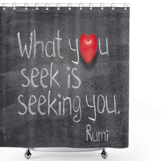 Personality   You Seek Rumi Shower Curtains