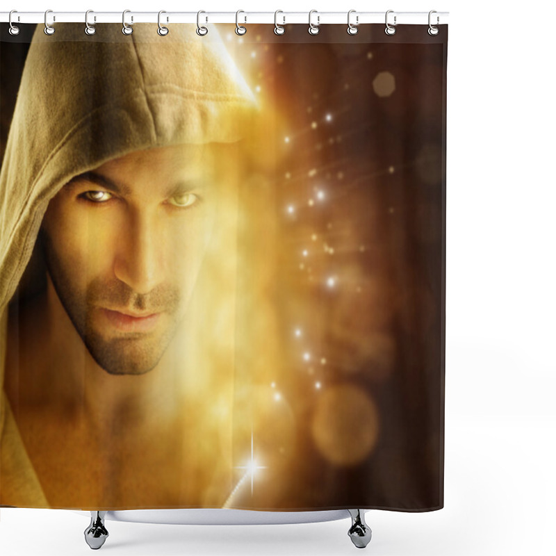 Personality  Man Of Light Shower Curtains