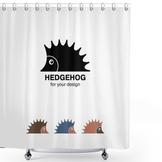 Personality  Hedgehog Icon Shower Curtains