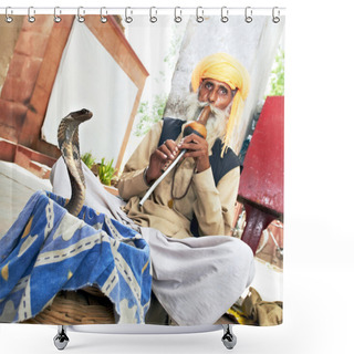 Personality  India Snake Charmer Shower Curtains