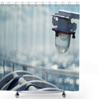 Personality  On A Boat Shower Curtains