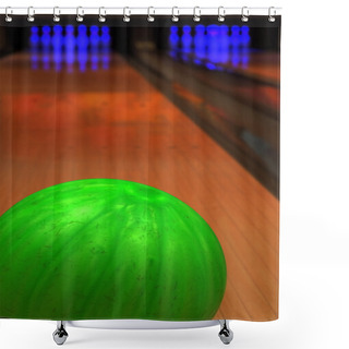 Personality  Bowling Game Shower Curtains