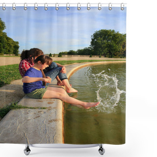 Personality  Happy Family Moments Shower Curtains