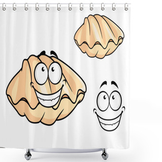 Personality  Cartoon Clam Shell Or Musse Shower Curtains