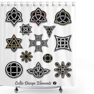 Personality  Celtic Design Elements Shower Curtains