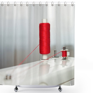 Personality  Sewing Machine Shower Curtains