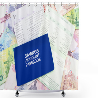 Personality  Bank Account Passbook Statement Shower Curtains