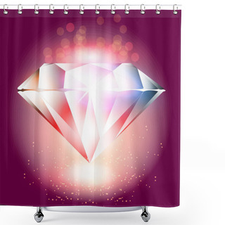 Personality  Vector Crystal,  Vector Illustration  Shower Curtains
