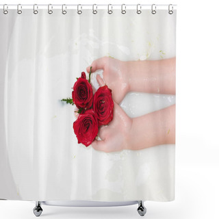 Personality  Red Roses Shower Curtains