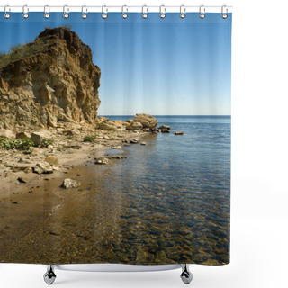 Personality  Rocky Beach Shower Curtains
