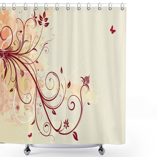 Personality  Floral Background Shower Curtains