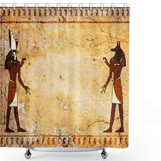 Personality  Anubis And Horus Shower Curtains