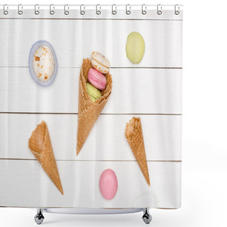 Personality  Homemade Macarons Pattern  Shower Curtains