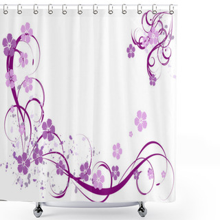 Personality  Lilac Pattern Shower Curtains