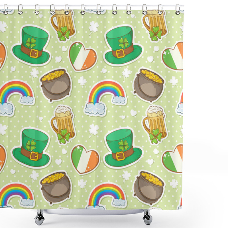 Personality  Saint Patrick Shower Curtains