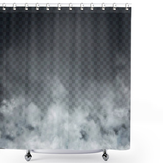 Personality  Cloud And Smoke Isolated On Transparent Background Shower Curtains