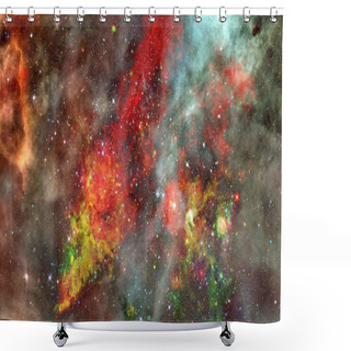 Personality  Landscape Of Star Clusters, One Million Years Old. Elements Of This Image Furnished By NASA. Shower Curtains