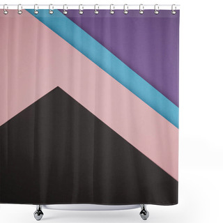Personality  Beautiful Colorful Geometric Background Made From Colored Paper Shower Curtains