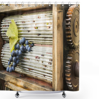 Personality  Grape Crusher Shower Curtains