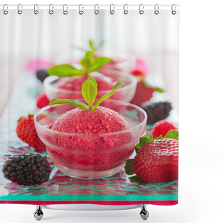 Personality  Sorbet And Fresh Fruit Shower Curtains