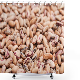 Personality  Close Up View Of Mix Of Raw Organic Beans Shower Curtains