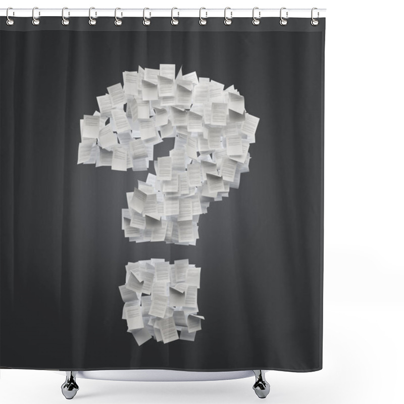 Personality  Question Mark Of Sheets Shower Curtains