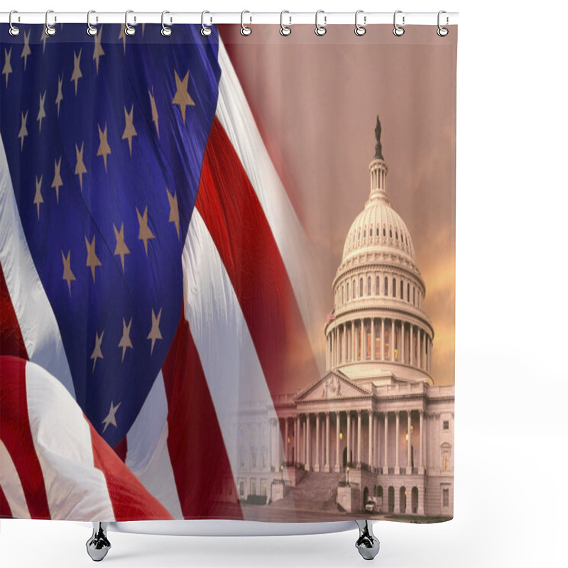 Personality  Washington DC - United States of America shower curtains