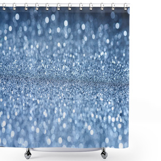 Personality  Selective Focus Of Blurred Sparkling Surface  Shower Curtains
