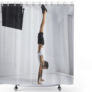 Personality  Calisthenic And Bodyweight Exercises Shower Curtains