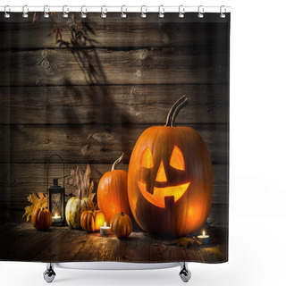 Personality  Halloween Pumpkins Shower Curtains