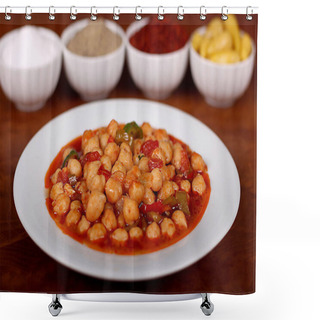 Personality  Excellent Turkish Food Chickpea Spicy Shower Curtains