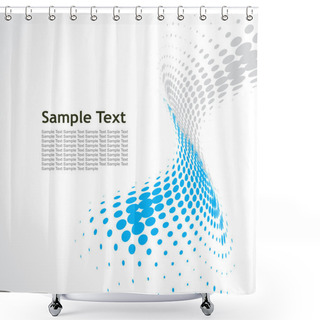 Personality  Halftone Background Shower Curtains