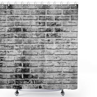Personality  Old And Aged Brick Wall Shower Curtains