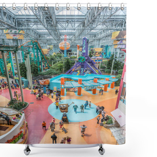 Personality  Mall Of America During A Busy Day Shower Curtains