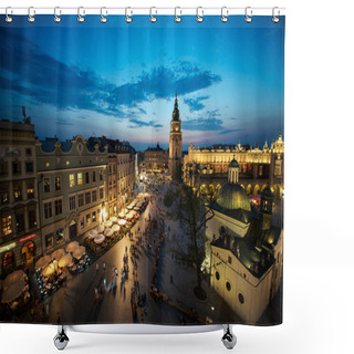 Personality  Krakow Market Square, Poland Shower Curtains