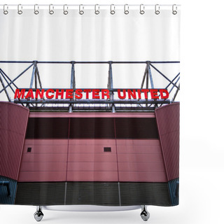 Personality  MANCHESTER, ENGLAND : Old Trafford Stadium Shower Curtains